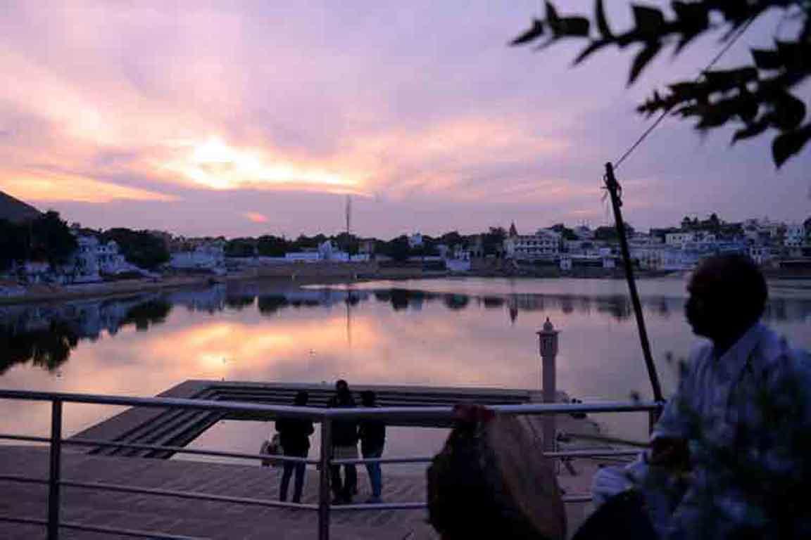 Hotel Sun Set Cafe Пушкар Экстерьер фото