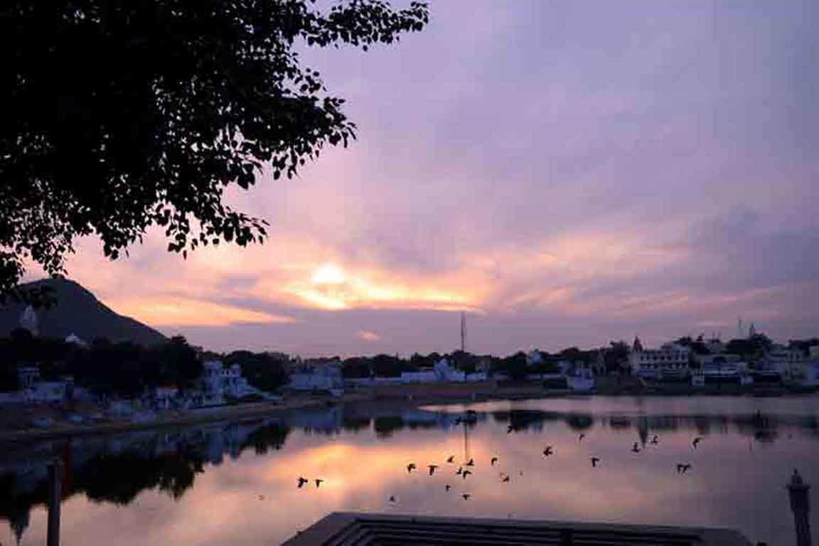 Hotel Sun Set Cafe Пушкар Экстерьер фото